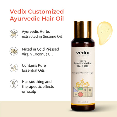 Vanya Root Stimulating Ayurvedic Hair Oil